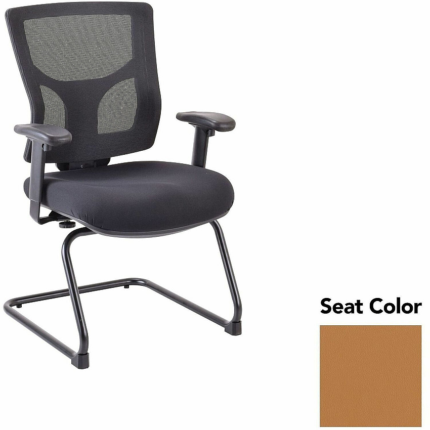Lorell Conjure Sled Base Guest Chair Dillon Fiesta Seat Color - Polyurethane Foam Seat Material - Mesh Back Material - Mid Back - Cantilever, Sled Base - Armrest - 1 Each (LLR62009073)