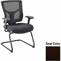 Lorell Conjure Sled Base Guest Chair Canyon Nightfall Seat Color - Polyurethane Foam Seat Material - Mesh Back Material - Mid Back - Cantilever, Sled Base - Armrest - 1 Each (LLR62009105)