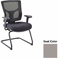 Lorell Conjure Sled Base Guest Chair Castillo Metal Seat Color - Polyurethane Foam Seat Material - Mesh Back Material - Mid Back - Cantilever, Sled Base - Armrest - 1 Each (LLR62009071)