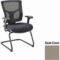 Lorell Conjure Sled Base Guest Chair Dillon Stratus Seat Color - Polyurethane Foam Seat Material - Mesh Back Material - Mid Back - Cantilever, Sled Base - Armrest - 1 Each (LLR62009008)