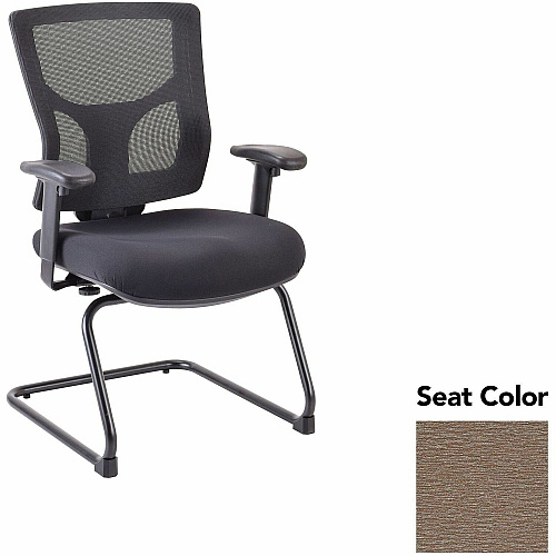 Lorell Conjure Sled Base Guest Chair Fuse Malted Seat Color - Polyurethane Foam Seat Material - Mesh Back Material - Mid Back - Cantilever, Sled Base - Armrest - 1 Each (LLR6200903)