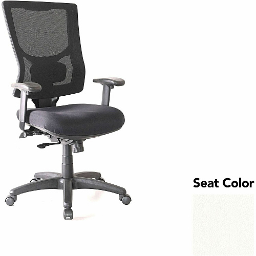 Lorell Conjure High-Back Office Chair Dillon Snow Seat Color - Mesh Back Material - High Back - Armrest - 1 Each (LLR62015103)