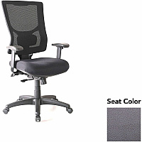 Lorell Conjure High-Back Office Chair Canyon Carbon Seat Color - Mesh Back Material - High Back - Armrest - 1 Each (LLR62015101)