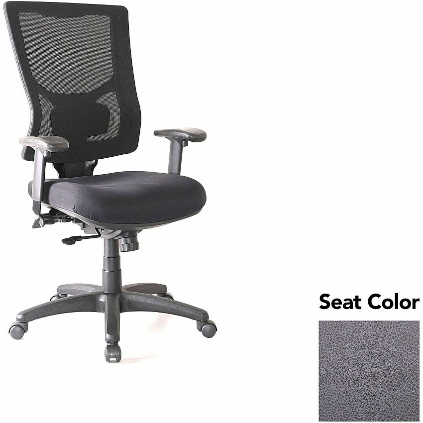 Lorell Conjure High-Back Office Chair Canyon Carbon Seat Color - Mesh Back Material - High Back - Armrest - 1 Each (LLR62015101)