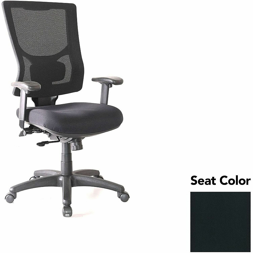 Lorell Conjure High-Back Office Chair Dillon Black Seat Color - Mesh Back Material - High Back - Armrest - 1 Each (LLR62015076)