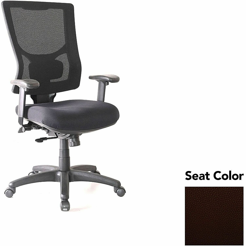 Lorell Conjure High-Back Office Chair Canyon Nightfall Seat Color - Mesh Back Material - High Back - Armrest - 1 Each (LLR62015105)