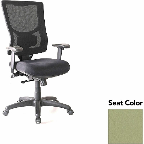 Lorell Conjure High-Back Office Chair Dillon Sage Seat Color - Mesh Back Material - High Back - Armrest - 1 Each (LLR62015069)