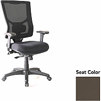 Lorell Conjure High-Back Office Chair Dillon Java Seat Color - Mesh Back Material - High Back - Armrest - 1 Each (LLR62015077)