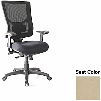 Lorell Conjure High-Back Office Chair Forte Pumice Seat Color - Mesh Back Material - High Back - Armrest - 1 Each (LLR6201545)