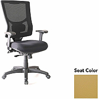 Lorell Conjure High-Back Office Chair Canyon Nugget Seat Color - Mesh Back Material - High Back - Armrest - 1 Each (LLR6201529)