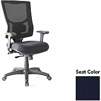 Lorell Conjure High-Back Office Chair Forte Cadet Seat Color - Mesh Back Material - High Back - Armrest - 1 Each (LLR6201543)