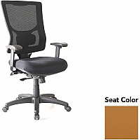 Lorell Conjure High-Back Office Chair Canyon Nutmeg Seat Color - Mesh Back Material - High Back - Armrest - 1 Each (LLR6201530)