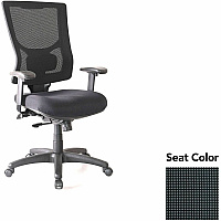 Lorell Conjure High-Back Office Chair Expo Tuxedo Seat Color - Mesh Back Material - High Back - Armrest - 1 Each (LLR6201535)
