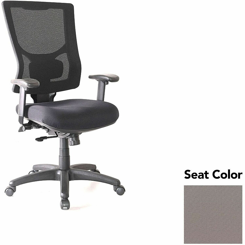 Lorell Conjure High-Back Office Chair Insight Fossil Seat Color - Mesh Back Material - High Back - Armrest - 1 Each (LLR6201551)