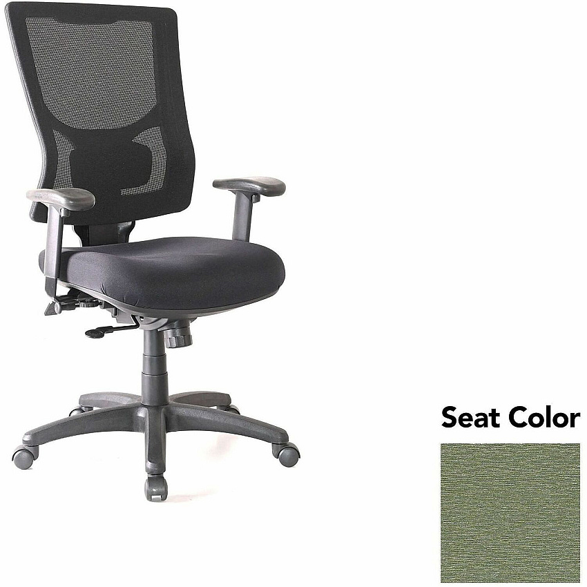 Lorell Conjure High-Back Office Chair Fuse Cress Seat Color - Mesh Back Material - High Back - Armrest - 1 Each (LLR6201548)