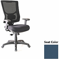 Lorell Conjure High-Back Swivel/Tilt Office Chair Dillon Ocean Seat Color - Polyurethane Foam Seat Material - Mesh Back Material - High Back - Armrest - 1 Each (LLR62018010)