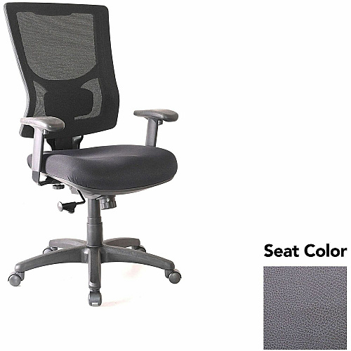 Lorell Conjure High-Back Swivel/Tilt Office Chair Canyon Carbon Seat Color - Polyurethane Foam Seat Material - Mesh Back Material - High Back - Armrest - 1 Each (LLR62018101)