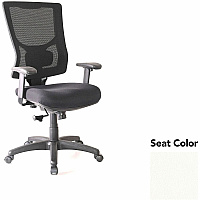 Lorell Conjure High-Back Swivel/Tilt Office Chair Dillon Snow Seat Color - Polyurethane Foam Seat Material - Mesh Back Material - High Back - Armrest - 1 Each (LLR62018103)