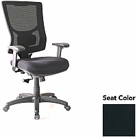 Lorell Conjure High-Back Swivel/Tilt Office Chair Dillon Black Seat Color - Polyurethane Foam Seat Material - Mesh Back Material - High Back - Armrest - 1 Each (LLR62018076)