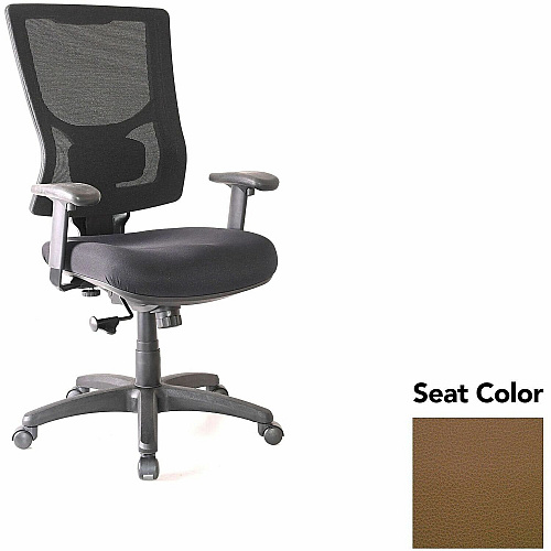 Lorell Conjure High-Back Swivel/Tilt Office Chair Canyon Mudslide Seat Color - Polyurethane Foam Seat Material - Mesh Back Material - High Back - Armrest - 1 Each (LLR6201828)