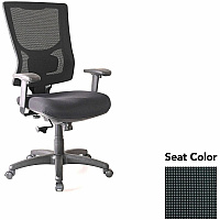 Lorell Conjure High-Back Swivel/Tilt Office Chair Expo Tuxedo Seat Color - Polyurethane Foam Seat Material - Mesh Back Material - High Back - Armrest - 1 Each (LLR6201835)