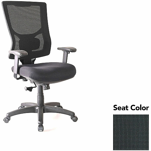 Lorell Conjure High-Back Swivel/Tilt Office Chair Expo Tuxedo Seat Color - Polyurethane Foam Seat Material - Mesh Back Material - High Back - Armrest - 1 Each (LLR6201835)