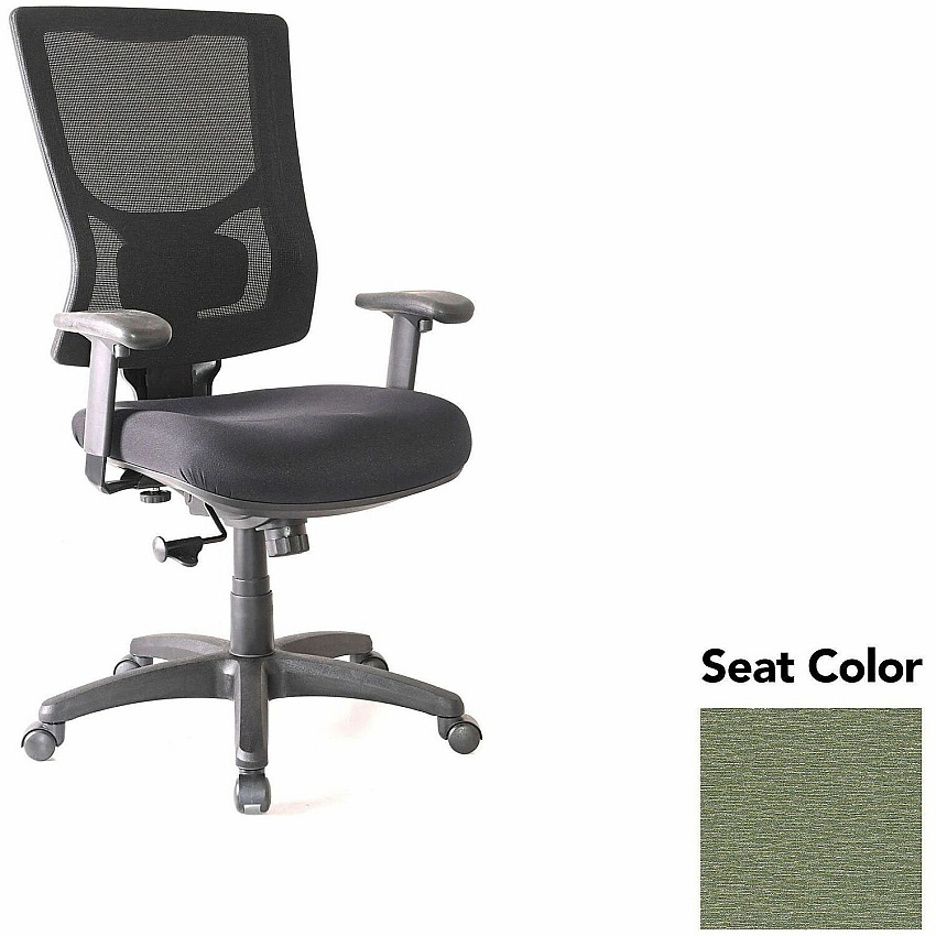 Lorell Conjure High-Back Swivel/Tilt Office Chair Fuse Cress Seat Color - Polyurethane Foam Seat Material - Mesh Back Material - High Back - Armrest - 1 Each (LLR6201848)