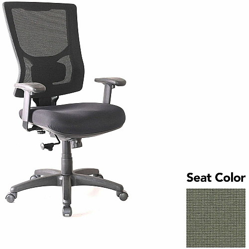 Lorell Conjure High-Back Swivel/Tilt Office Chair Shire Sage Seat Color - Polyurethane Foam Seat Material - Mesh Back Material - High Back - Armrest - 1 Each (LLR6201885)