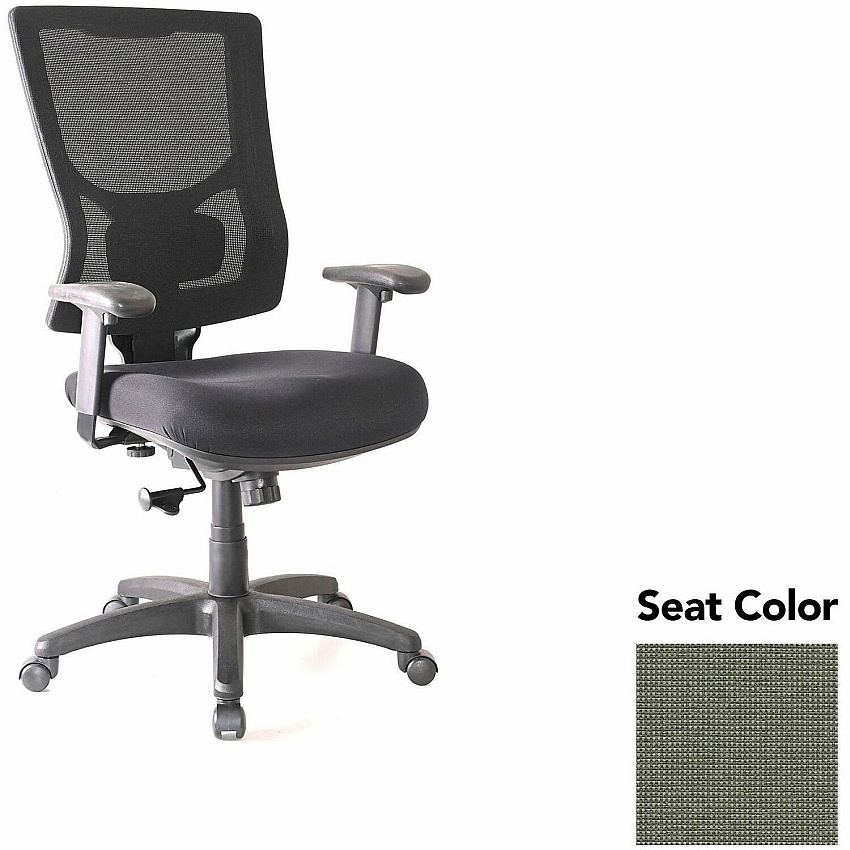 Lorell Conjure High-Back Swivel/Tilt Office Chair Shire Sage Seat Color - Polyurethane Foam Seat Material - Mesh Back Material - High Back - Armrest - 1 Each (LLR6201885)