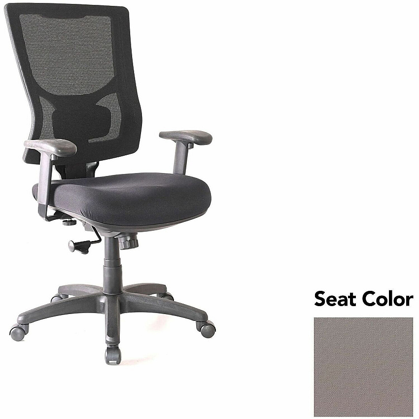 Lorell Conjure High-Back Swivel/Tilt Office Chair Insight Fossil Seat Color - Polyurethane Foam Seat Material - Mesh Back Material - High Back - Armrest - 1 Each (LLR6201851)