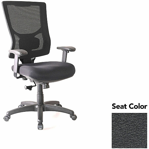 Lorell Conjure High-Back Swivel/Tilt Office Chair Fuse Azurean Seat Color - Polyurethane Foam Seat Material - Mesh Back Material - High Back - Armrest - 1 Each (LLR6201846)
