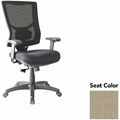 Lorell Conjure High-Back Swivel/Tilt Office Chair Shire Travertine Seat Color - Polyurethane Foam Seat Material - Mesh Back Material - High Back - Armrest - 1 Each (LLR6201887)