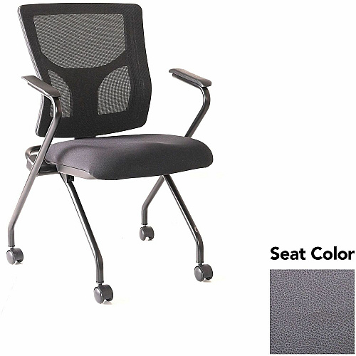 Lorell Conjure Mesh Training Chairs with Arms Canyon Carbon Seat Color - Polyurethane, Foam Seat Material - Mesh Back Material - High Back - Black - Armrest - 2 / Carton (LLR62019101)