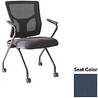 Lorell Conjure Mesh Training Chairs with Arms Shire Chesapeake Seat Color - Polyurethane, Foam Seat Material - Mesh Back Material - High Back - Black - Armrest - 2 / Carton (LLR6201984)