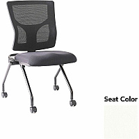 Lorell Conjure Mesh Training Chairs Dillon Snow Seat Color - Polyurethane Foam Seat Material - Mesh Back Material - 2 / Carton (LLR62020103)