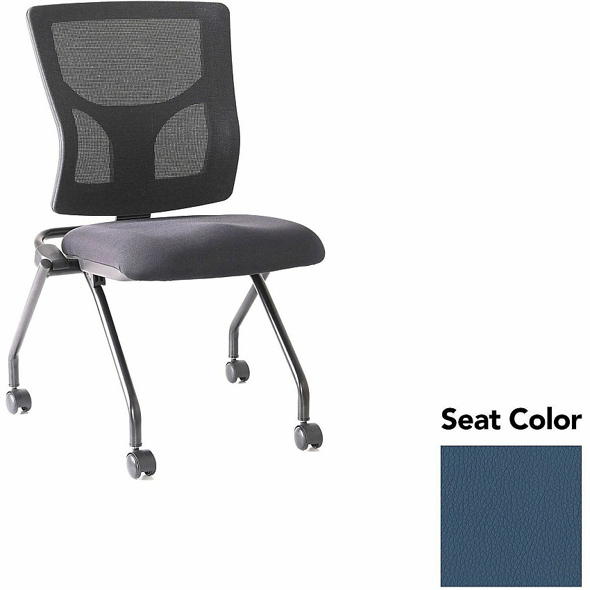 Lorell Conjure Mesh Training Chairs Dillon Ocean Seat Color - Polyurethane Foam Seat Material - Mesh Back Material - 2 / Carton (LLR62020010)