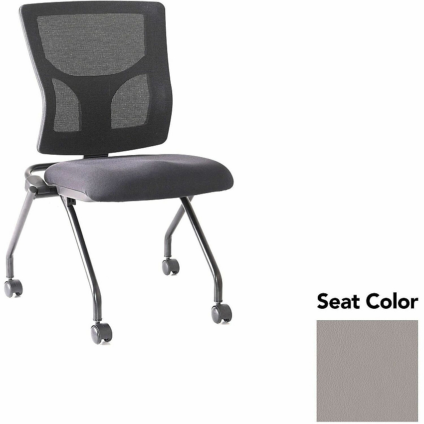 Lorell Conjure Mesh Training Chairs Castillo Metal Seat Color - Polyurethane Foam Seat Material - Mesh Back Material - 2 / Carton (LLR62020071)