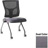 Lorell Conjure Mesh Training Chairs Canyon Carbon Seat Color - Polyurethane Foam Seat Material - Mesh Back Material - 2 / Carton (LLR62020101)