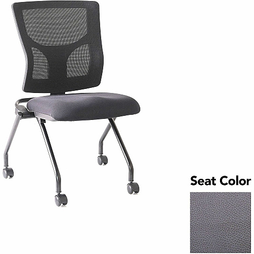 Lorell Conjure Mesh Training Chairs Canyon Carbon Seat Color - Polyurethane Foam Seat Material - Mesh Back Material - 2 / Carton (LLR62020101)