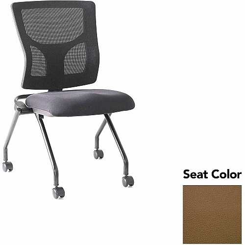 Lorell Conjure Mesh Training Chairs Canyon Mudslide Seat Color - Polyurethane Foam Seat Material - Mesh Back Material - 2 / Carton (LLR6202028)