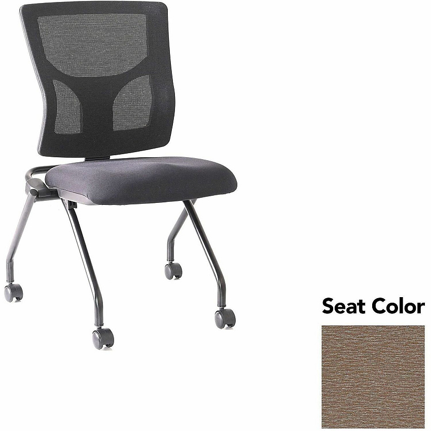 Lorell Conjure Mesh Training Chairs Fuse Malted Seat Color - Polyurethane Foam Seat Material - Mesh Back Material - 2 / Carton (LLR6202003)