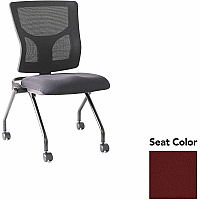 Lorell Conjure Mesh Training Chairs Forte Port Seat Color - Polyurethane Foam Seat Material - Mesh Back Material - 2 / Carton (LLR6202044)