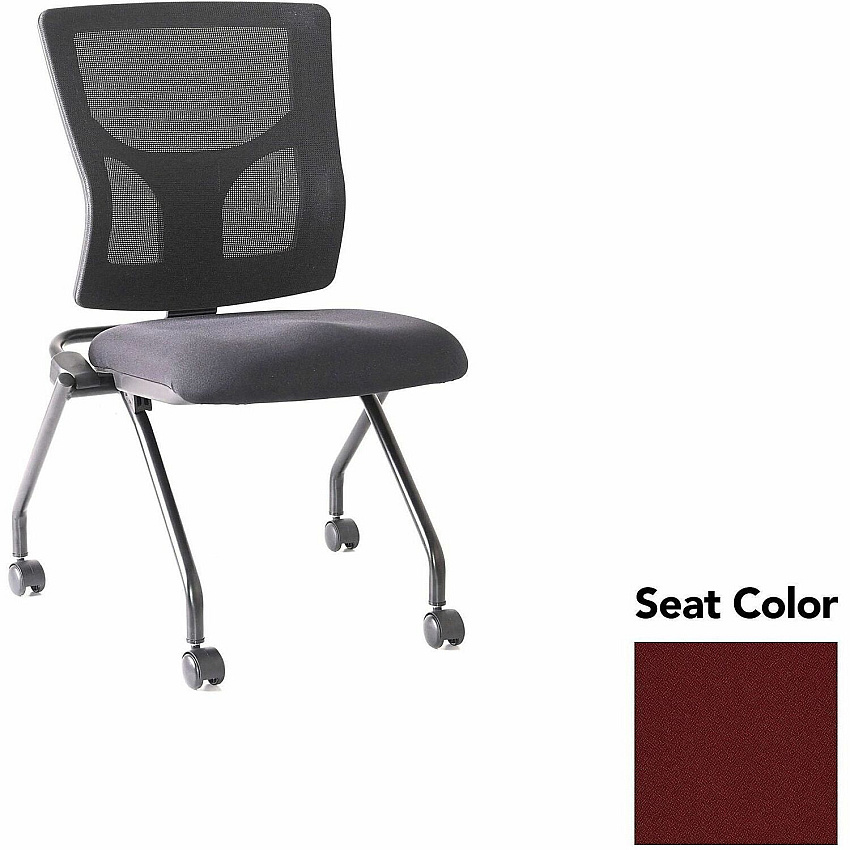 Lorell Conjure Mesh Training Chairs Forte Port Seat Color - Polyurethane Foam Seat Material - Mesh Back Material - 2 / Carton (LLR6202044)