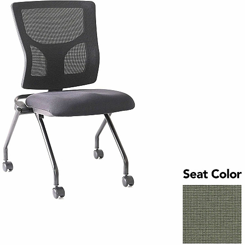 Lorell Conjure Mesh Training Chairs Shire Sage Seat Color - Polyurethane Foam Seat Material - Mesh Back Material - 2 / Carton (LLR6202085)
