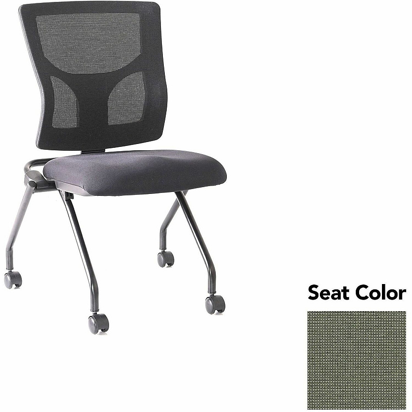 Lorell Conjure Mesh Training Chairs Shire Sage Seat Color - Polyurethane Foam Seat Material - Mesh Back Material - 2 / Carton (LLR6202085)