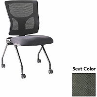 Lorell Conjure Mesh Training Chairs Perfection Olive Green Seat Color - Polyurethane Foam Seat Material - Mesh Back Material - 2 / Carton (LLR6202067)
