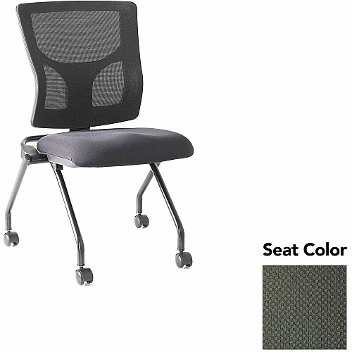 Lorell Conjure Mesh Training Chairs Perfection Olive Green Seat Color - Polyurethane Foam Seat Material - Mesh Back Material - 2 / Carton (LLR6202067)