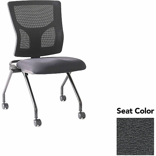 Lorell Conjure Mesh Training Chairs Fuse Azurean Seat Color - Polyurethane Foam Seat Material - Mesh Back Material - 2 / Carton (LLR6202046)