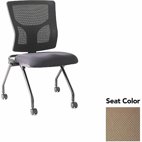 Lorell Conjure Mesh Training Chairs Perfection Beige Seat Color - Polyurethane Foam Seat Material - Mesh Back Material - 2 / Carton (LLR6202062)