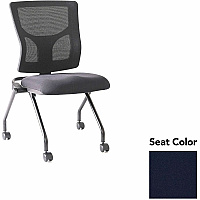 Lorell Conjure Mesh Training Chairs Forte Cadet Seat Color - Polyurethane Foam Seat Material - Mesh Back Material - 2 / Carton (LLR6202043)